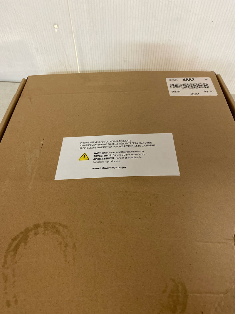 Signature Hardware 481284 Norabel 7-7/8" W x 12-7/16" H Modern Square Framed Bathroom Wall Mirror with Light - Satin Black