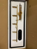 Savoy house 1-7804-5-143 Sheffield 5-Light Matte Black with Warm Brass Accents Linear Chandelier
