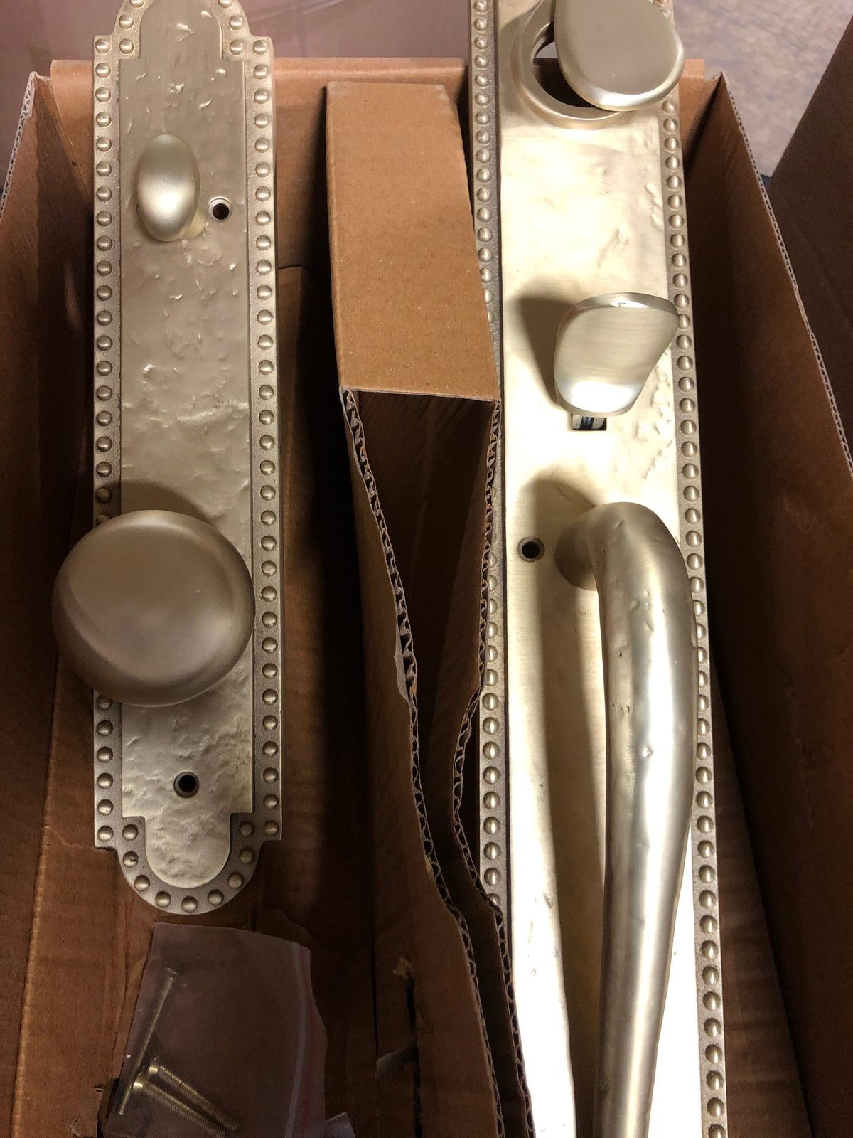 Signature Hardware 441378 Marconi Solid Brass Keyed Entry Door Knob Set with 2-3/4" Backset - Satin Brass