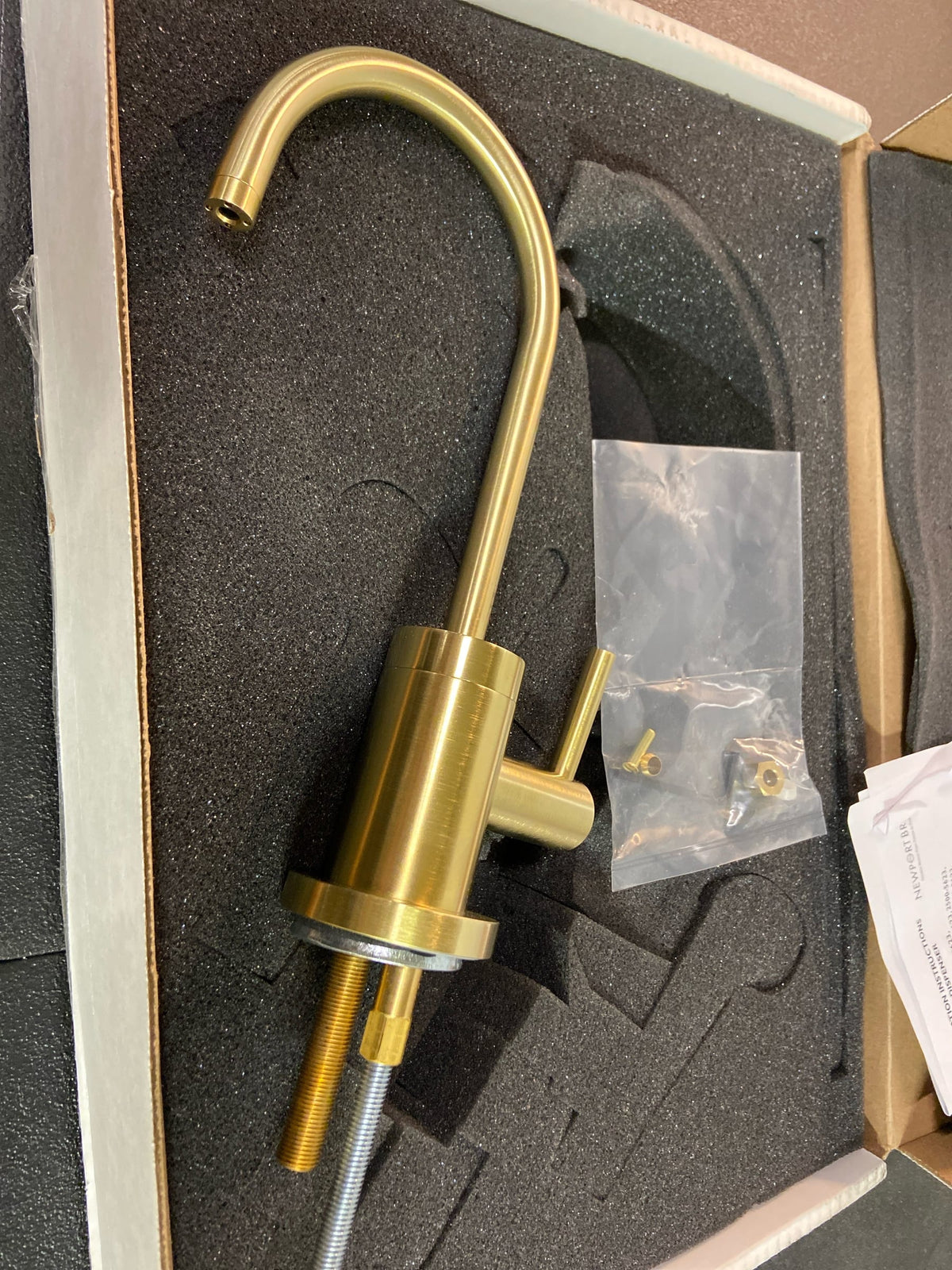 Newport Brass 106C-04 East Linear 1.5 GPM Cold Water Dispenser - Satin Brass (PVD)