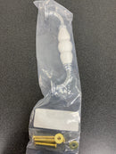 Century 27438-26WT Nordic 5-1/16 Inch Center to Center Handle Cabinet Pull - Polished Chrome/White