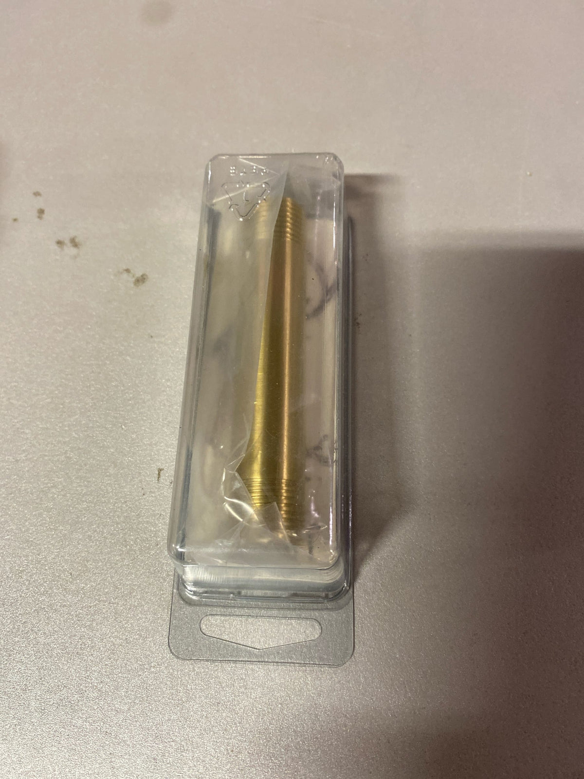 Jaclo 801-12.4-SB All Brass Vertical Drop Nipple, 1/2 x 4", Satin Brass