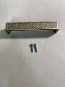 Sietto P-2002-6-SN Hammered 6 Inch Center to Center Handle Cabinet Pull - Satin Nickel