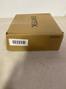 Emtek Privacy Lever Set with Modern Rosette and Basel Levers flat black