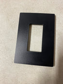 Hampton bay 8452349 1-Gang Black Decorator/Rocker Plastic Wall Plate