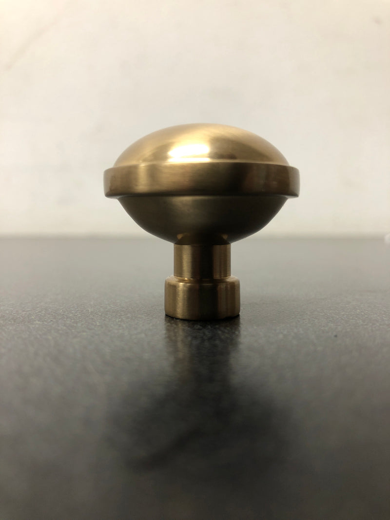Emtek 86695US4 Brandt 1-1/4 Inch Mushroom Cabinet Knob - Satin Brass