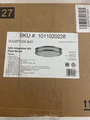 Hampton bay HB1023C3CCT-07 Flaxmere 12 in. Traditional Chrome Selectable CCT Integrated LED Flush Mount for Kitchens