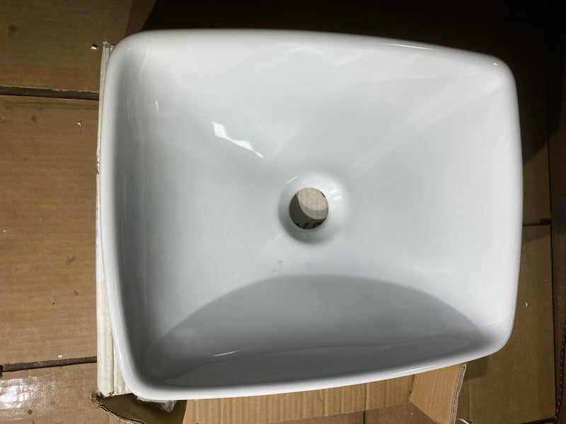 WS Bath Collections H10 40C - 81080 H10 15-7/10" Vessel Bathroom Sink - Ceramic White