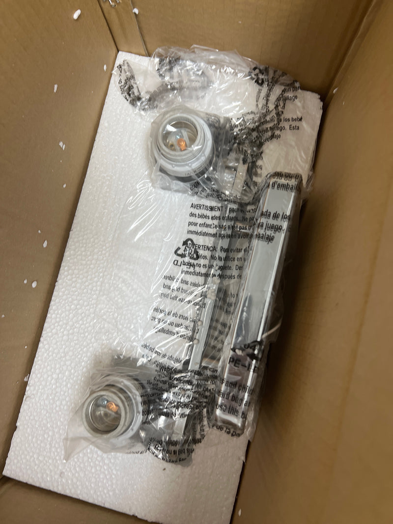 Progress Lighting P2166-15 Fleet 14" Wide 2 Light Vanity Light with Etched Glass Shades - Polished Chrome