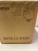Minka Lavery 1921-84 Shyloh Vanity Bath Light, 1-Light, 60 Total Watts, 4.88-in H x 9.13-in W, Brushed Nickel
