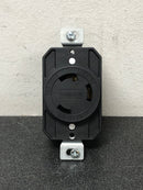Elegrp L0630RL 30 Amp 250-Volt NEMA L6-30R Locking Receptacle Single Outlet Industrial Grade Grounding Twist Lock, Black