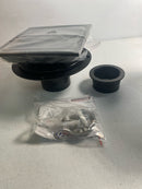 Celian Square Shower Floor Drain Matte Black 6" TH-FD426MB