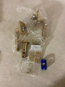 Emtek 5210DTUS4LH Dumont Left Handed Privacy Door Lever Set with Square Rose from the Brass Modern Collection - Satin Brass