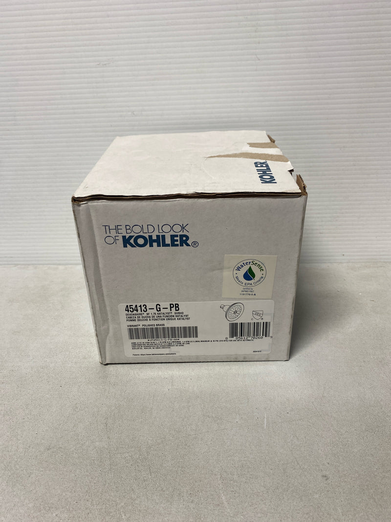 KOHLER 45413-G-PB Devonshire Showerhead, Vibrant Polished Brass