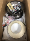 MinkaAire F593L-ORB Traditional Concept 44" 3 Blade Flush Mount LED Indoor / Outdoor Ceiling Fan with Wall Control Included - Oil Rubbed Bronze