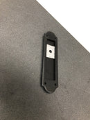 Baldwin PD007190KT Palo Alto Style Pocket Door Interior Privacy Trim from the Estate Collection - Satin Black