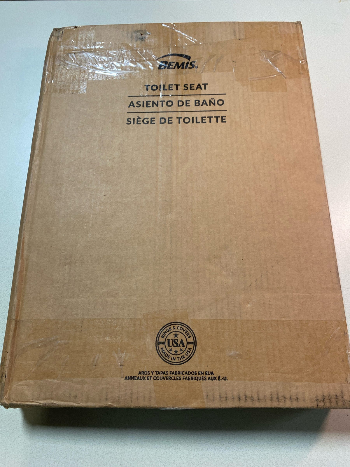 Bemis Elongated Molded Wood Toilet Seat with Easy-Clean & Change Hinge