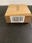 Emtek 505MYLUS19 Myles Reversible Non-Turning Two-Sided Dummy Door Lever Set from the Brass Modern Collection - Flat Black Square Rosette