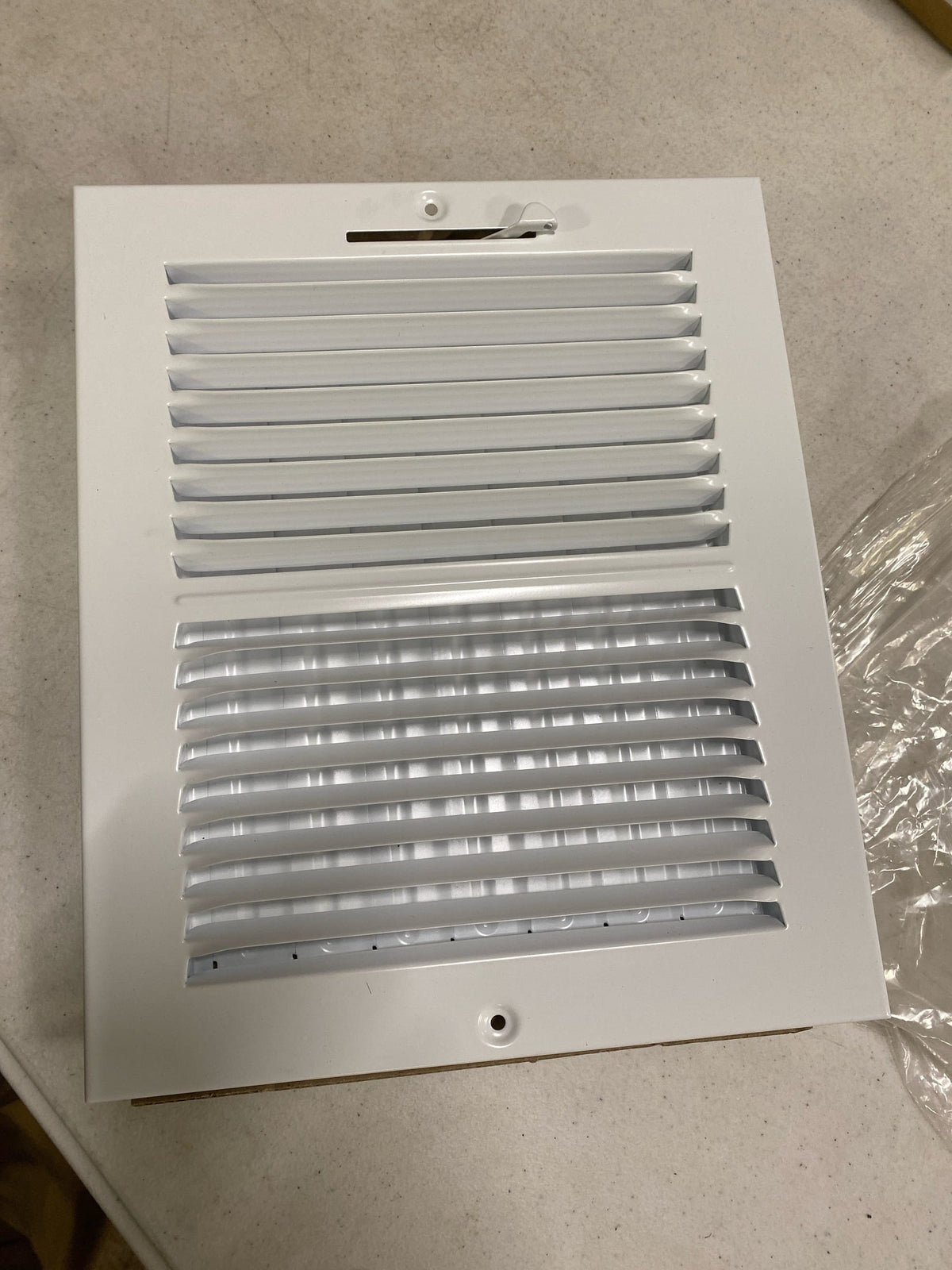 ProSelect PS2WW10X100 8" x 10" Wall/Ceiling Register with Mounting Holes - White