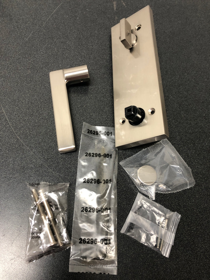 Kwikset 971HFLSQF-15 Halifax Interior Trim Lever with Full Square Rosette for Single Cylinder Keyed Entry Handlesets with SmartKey Technology - Satin Nickel