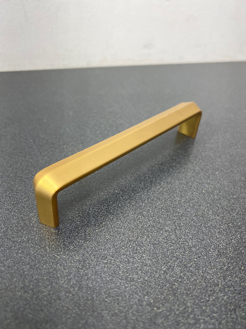 Sietto P-2003-8-SB Eternity 8 Inch Center to Center Handle Cabinet Pull - Satin Brass