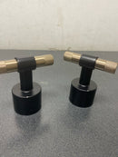 Brizo HL633-BLGL Litze Lever Handles for Roman Tub Faucet - Matte Black / Luxe Gold