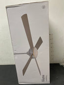 MinkaAire F521L-WHF Aluma 52" 4 Blade Indoor LED Ceiling Fan with Wall Control Included - Flat White
