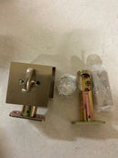 Emtek 8469US14 Square Brass Modern Single Cylinder Keyed Entry Deadbolt - Polished Nickel