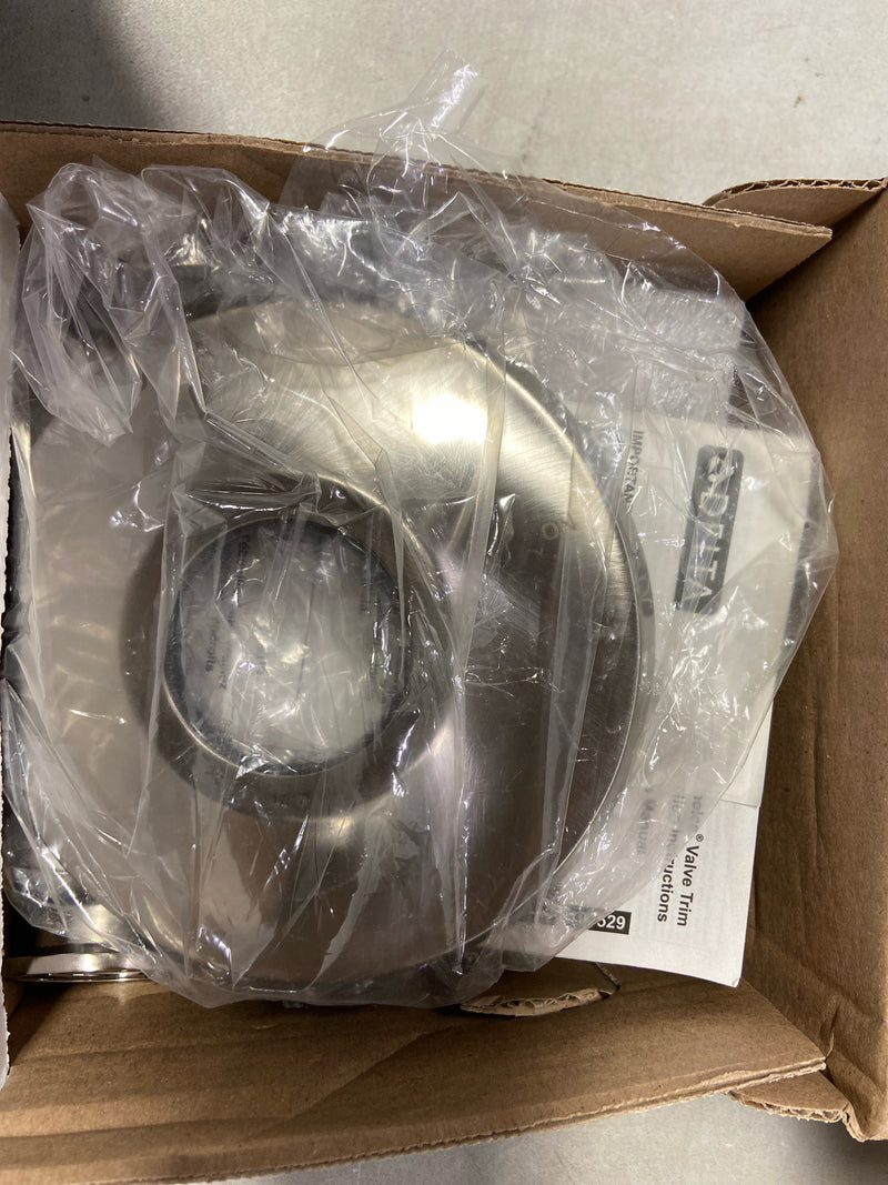 Delta T17089-SS-PR Tetra 1-Handle Wall-Mount Valve Trim Kit in Lumicoat Stainless (Valve Not Included)