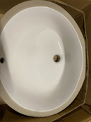 Signature Hardware SHU1714WH Mangrove 20" Oval Vitreous China Undermount Bathroom Sink - White