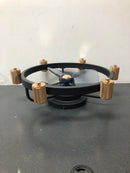 Fannehonne CAD102GD 20 in. Gold Flush Mount Caged Ceiling Fan with Lights and Remote Farmhouse Low Profile Ceiling Fan for Bedroom