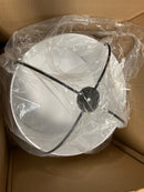 Dainolite QCY-181P-BK-WH Quincy 18" Wide Pendant - White / Black