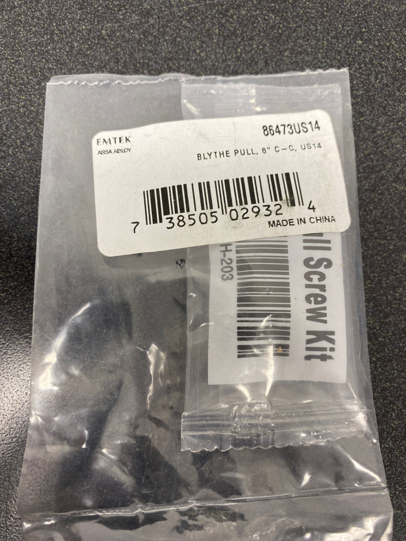 Emtek 86473US14 Blythe 6 Inch Center to Center Handle Cabinet Pull - Polished Nickel