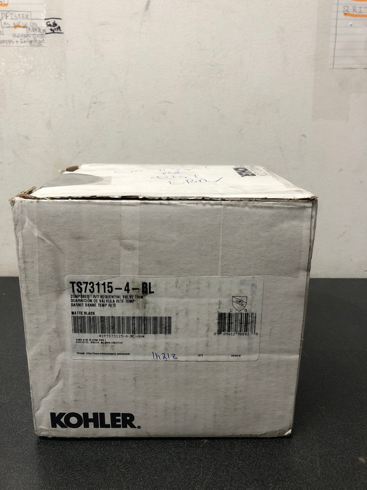 Kohler K-TS73115-4-BL Composed Pressure Balanced Valve Trim Only with Single Lever Handle - Less Rough In - Matte Black
