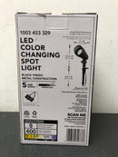 Hampton Bay Lighting 9.8-Watt Millennium Black Adjustable Light Color Outdoor Integrated LED Landscape Spot Light (IWH2301LL-7)