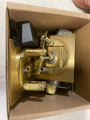 Emtek 2135US4 Square Tubular 2-1/2" Privacy Pocket Door Lock - Satin Brass