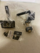 Emtek L-Square Stem Knurled Lever Right Hand 2-3/8 in Backset Passage for 1-1/4 in to 2 in Door