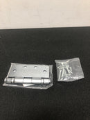 Ives 5BB1412652 4.5" x 4.5" Square Corner Ball Bearing Mortise Hinge - Single Hinge - Satin Chrome