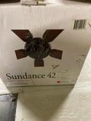 MINKA-AIRE F572-WH Sundance 42" 5-Blade Ceiling Fan in White Finish with White All Weather Blades