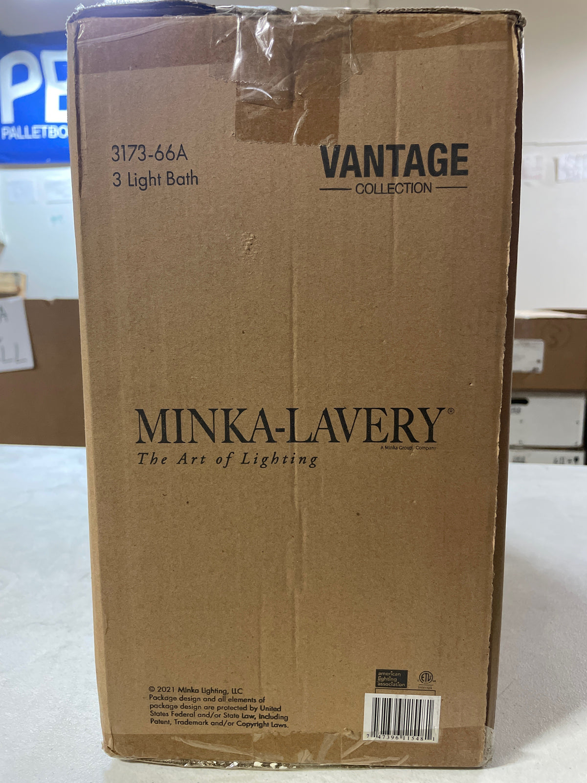 3 Light Bath Vanity-Coal Finish Minka Lavery 3173-66A