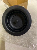 Luxier KS01-M 3-1/2 in. Drop-In Kitchen/Bar Sink Basket Strainer in Matte Black