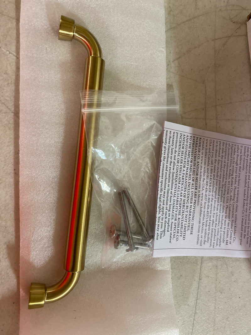 Kohler K-24440-2MB Tone 7-5/8 Inch Handle Cabinet Pull - Vibrant Brushed Moderne Brass