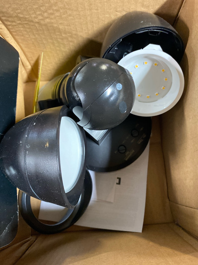 Defiant 17000018 MaxDetect 240° Black Motion Sensor Wired Outdoor Exterior 2-Head Motion Activated LED Security Flood Light 1400 Lumens