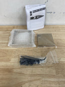 Brizo BT062418-PG 4" Square Point Shower Drain with Solid Finished Matched Grate Reversible Tile Insert Frame - Polished Gold