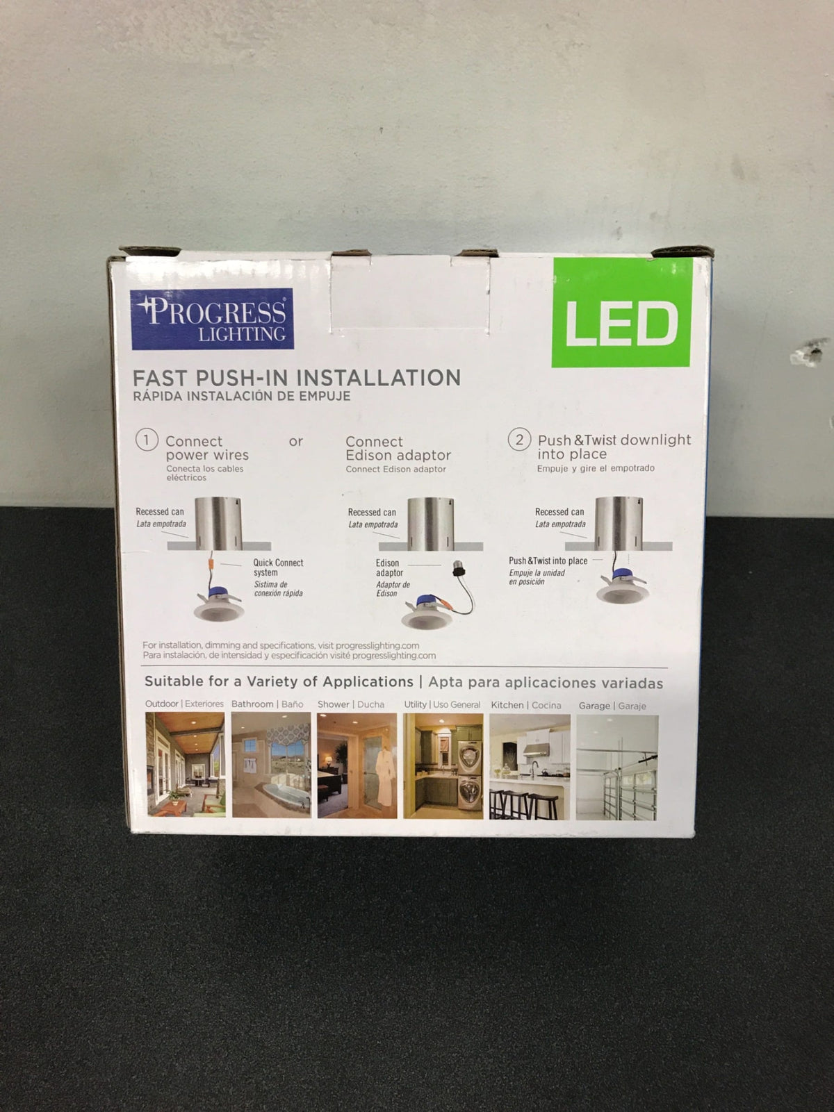 Progress Lighting 5 in. Satin White Integrated LED Recessed Trim-P8061-28-30K