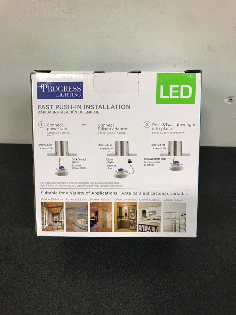 Progress Lighting 5 in. Satin White Integrated LED Recessed Trim-P8061-28-30K