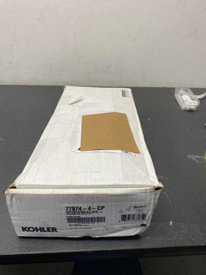 Kohler K-77974-4-CP Components Lever Handles for Bathroom Faucet - Polished Chrome