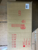 Kovacs P5041-077-L Saber II 12" Tall LED Wall Sconce with Etched White Glass Shade - Chrome