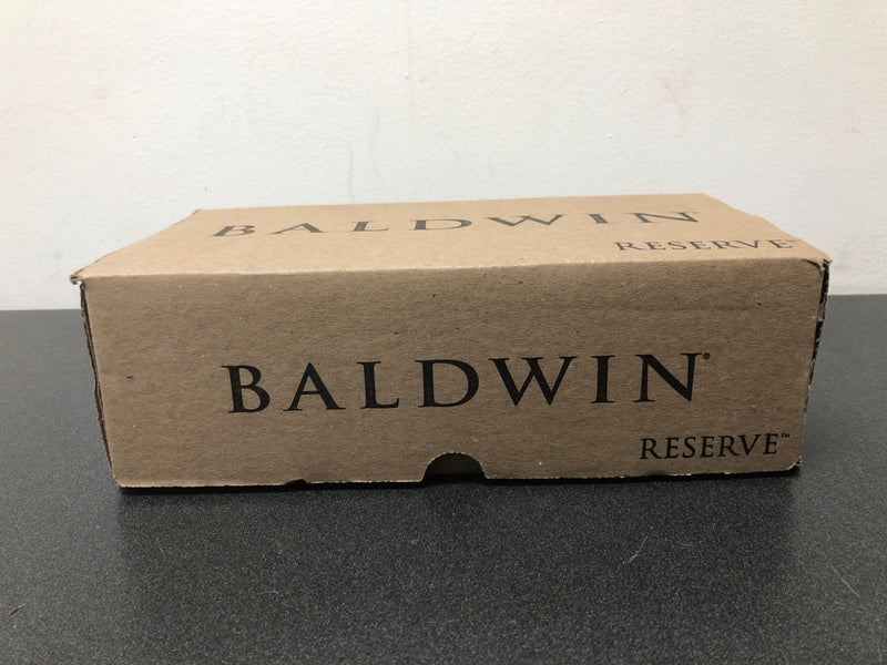 Baldwin PVSQUCSR112 Square Privacy Lever Set with Contemporary Square Rose - Venetian Bronze