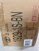 Z-Lite 1929-1S-BN Zaid Single Light 8" Tall Bathroom Sconce with a Clear Chisel Glass Shade - Brushed Nickel